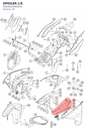 Diagram preview: SPOILER L/S (60408050000AAA)