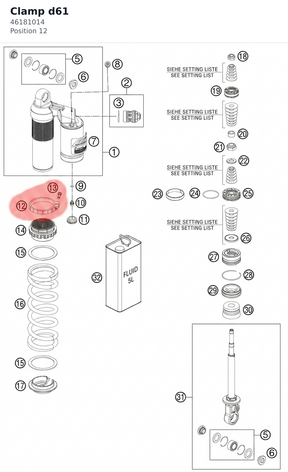Diagram preview: Clamp d61 (46181014)