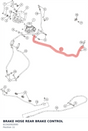 Diagram preview: BRAKE HOSE REAR BRAKE CONTROL (61342002000)