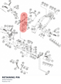 Diagram preview: RETAINING PIN (93007044000)