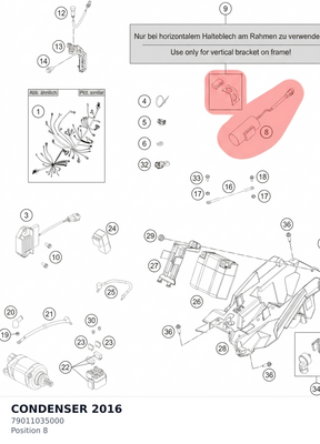 Diagram preview: CONDENSER                 2016 (79011035000)