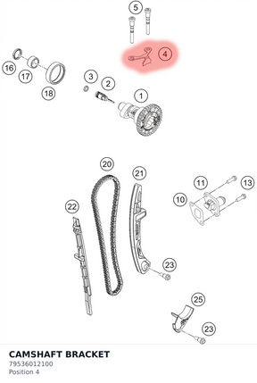 Diagram preview: CAMSHAFT BRACKET (79536012100)