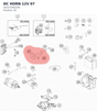 Diagram preview: DC HORN 12V 07 (50311060200)