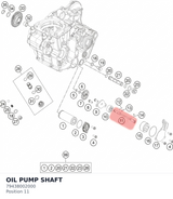 Diagram preview: OIL PUMP SHAFT (79438002000)