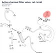 Diagram preview: Active charcoal filter valve, ret. brckt (55715002000)