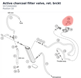 Diagram preview: Active charcoal filter valve, ret. brckt (55715002000)