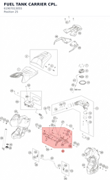 Diagram preview: FUEL TANK CARRIER CPL. (61907013055)