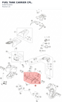Diagram preview: FUEL TANK CARRIER CPL. (61907013055)