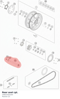 Diagram preview: Rear axel cpl. (C69010181044)