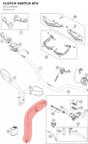 Diagram preview: CLUTCH SWITCH ATV (83111049000)
