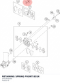 Diagram preview: RETAINING SPRING FRONT 85SX (47013018100)