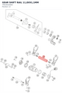 Diagram preview: GEAR SHIFT RAIL 11,8X91,1MM (79434020000)