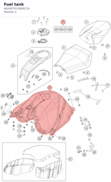 Diagram preview: Fuel tank (A62407013000CCA)