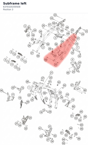 Diagram preview: Subframe left (63703202005EB)