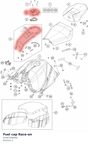 Diagram preview: Fuel cap Race-on (61907008000)