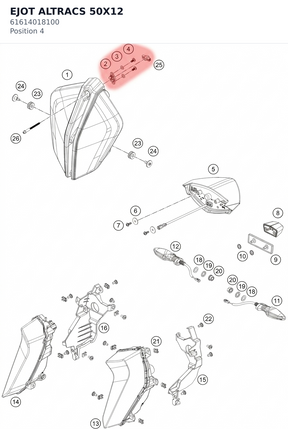 Diagram preview: EJOT ALTRACS 50X12 (61614018100)