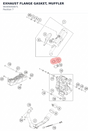 Diagram preview: EXHAUST FLANGE GASKET, MUFFLER (94305050071)