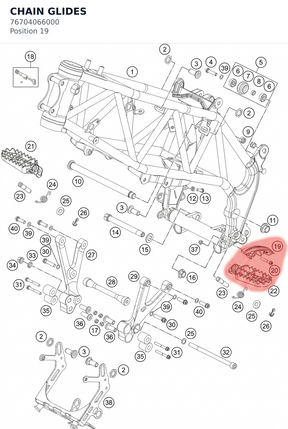 Diagram preview: CHAIN GLIDES (76704066000)
