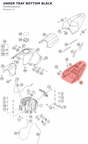 Diagram preview: UNDER TRAY BOTTOM BLACK (9050801800033)