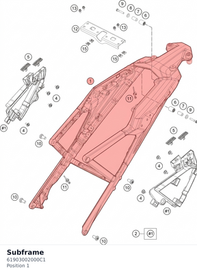 Diagram preview: Subframe (61903002000C1)
