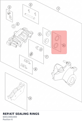 Diagram preview: REP.KIT SEALING RINGS (60013081000)