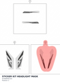 Diagram preview: STICKER KIT HEADLIGHT MASK (61908095144)