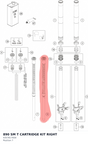 Diagram preview: 890 SM T CARTRIDGE KIT RIGHT (43578176S9)