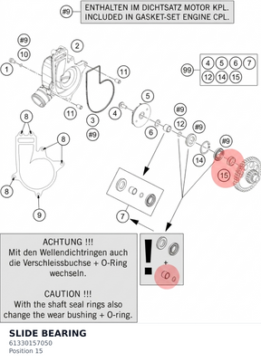 Diagram preview: SLIDE BEARING (61330157050)