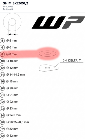 Diagram preview: SHIM 8X20X0,2 (48600965)