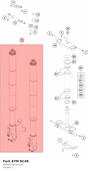 Diagram preview: Fork KTM RC4R (A560C120T101200)