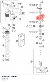 Diagram preview: Bush 10x17x10 (46181016)