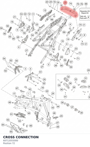 Diagram preview: CROSS CONNECTION (60712055000)