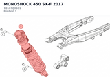 Diagram preview: MONOSHOCK 450 SX-F       2017 (18187Q0901)
