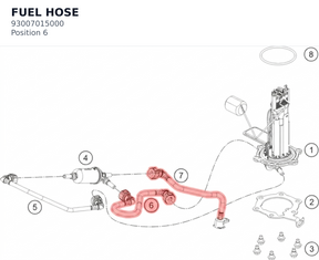 Diagram preview: FUEL HOSE (93007015000)
