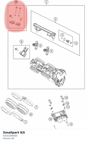 Diagram preview: Smallpart Kit (63541099000)