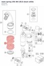 Diagram preview: main spring (59) 88-130.0 shock white (91010392)
