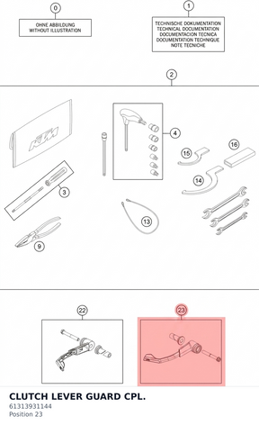Diagram preview: CLUTCH LEVER GUARD CPL. (61313931144)