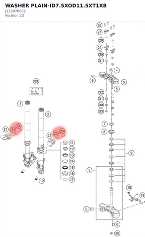 Diagram preview: WASHER PLAIN-ID7.5XOD11.5XT1XB (J125070002)