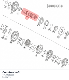 Diagram preview: Countershaft (79133110000)