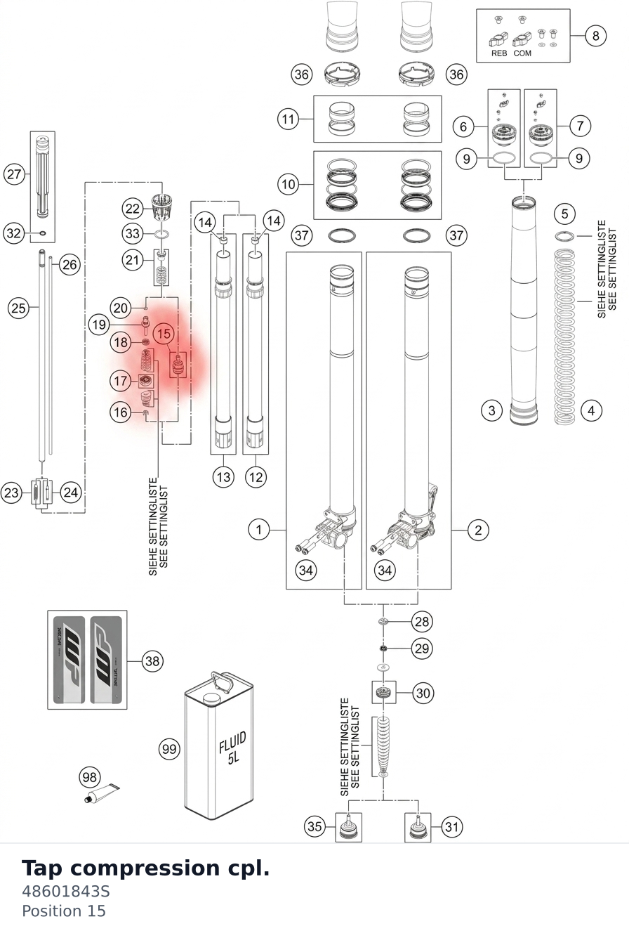 Diagram preview: Tap compression cpl. (48601843S)