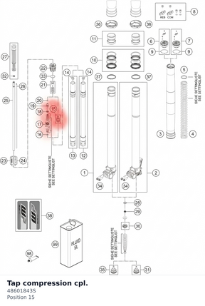 Diagram preview: Tap compression cpl. (48601843S)