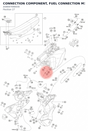 Diagram preview: CONNECTION COMPONENT, FUEL CONNECTION M1 (A58007090030)