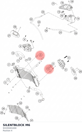 Diagram preview: SILENTBLOCK M6 (93335001000)