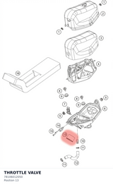 Diagram preview: THROTTLE VALVE (78106012050)