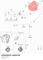 Diagram preview: EVAPORATE CANISTER (60415001000)
