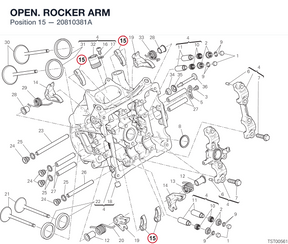 OPEN. ROCKER ARM 20810381A diagram position