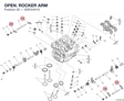 OPEN. ROCKER ARM 20810441A diagram position