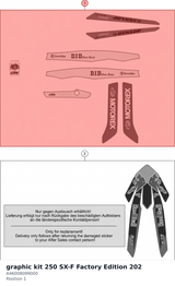 Diagram preview: graphic kit 250 SX-F Factory Edition 202 (A46008099000)