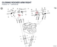 CLOSING ROCKER ARM RIGHT 20910015A diagram position