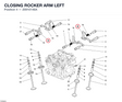 CLOSING ROCKER ARM LEFT 20910146A diagram position